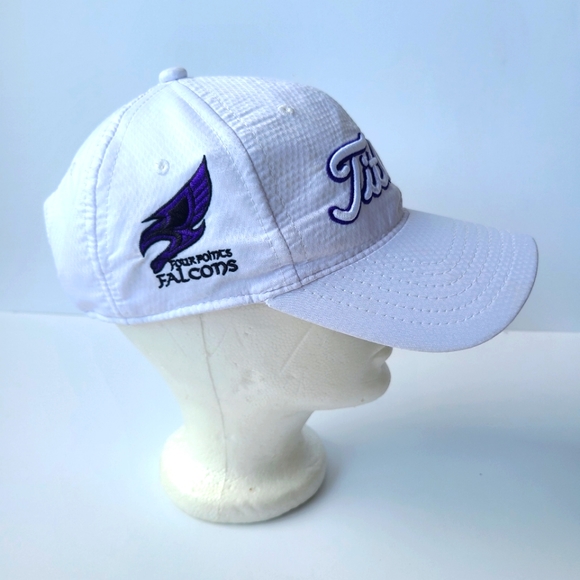 Titleist Golf Cap White Adjustable Strap Adult One Size Script Logo - Picture 4 of 6